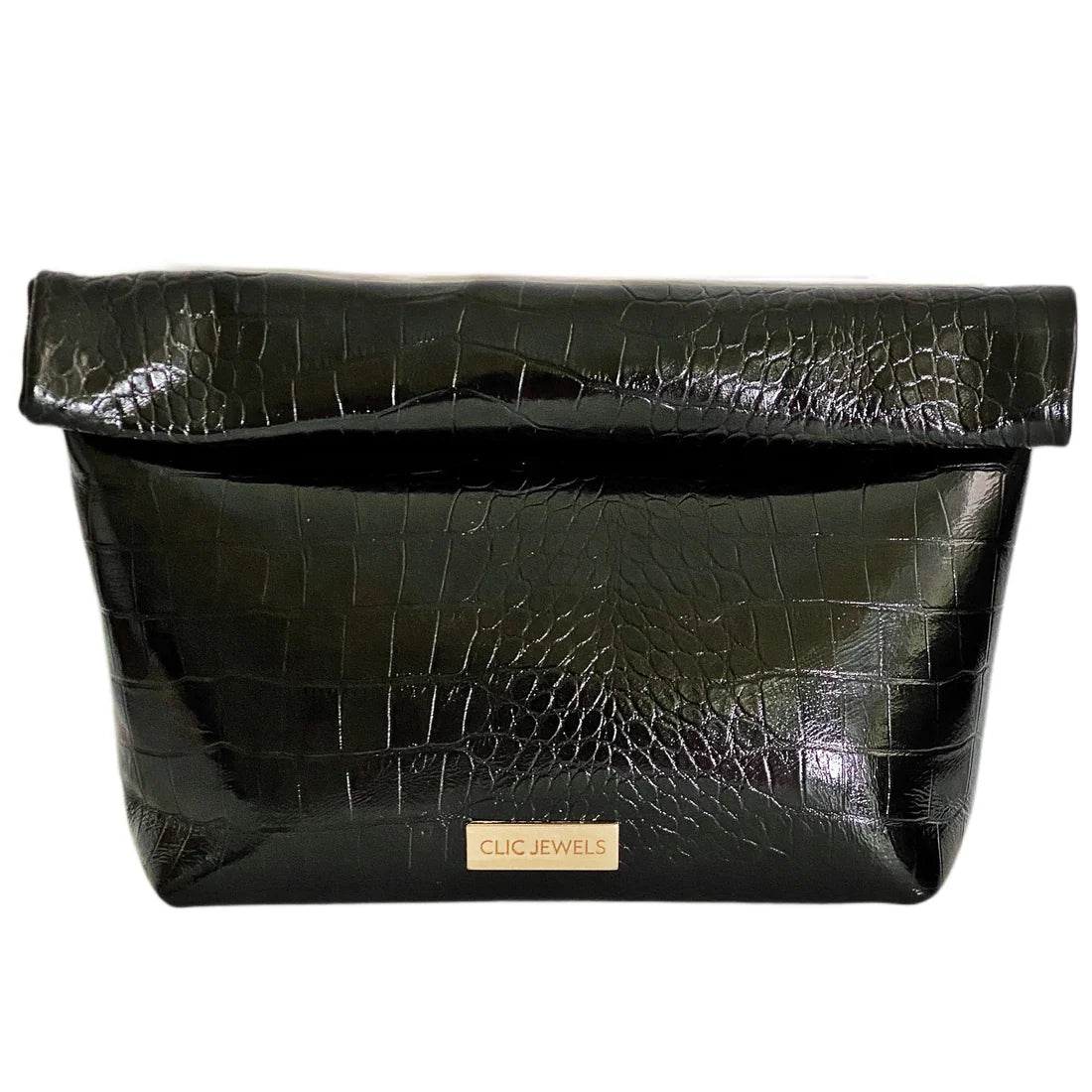 ALEX LUNCHBAG (black croco genuine leather)