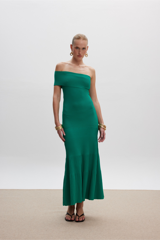 Nikol Knit Dress Green