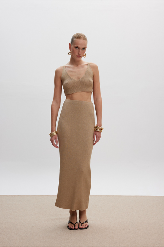 Bronze Goddess Knit Set