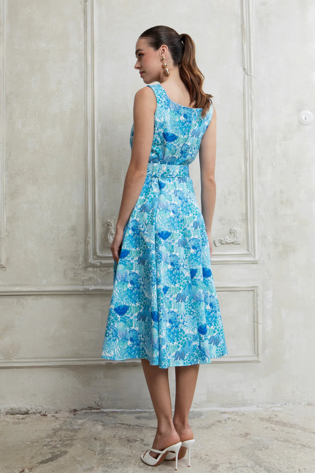 LAGUNA MIDI DRESS WITH BELT