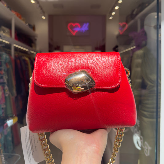 MAYA MINIBAG (hote red dolaro genuine leather)