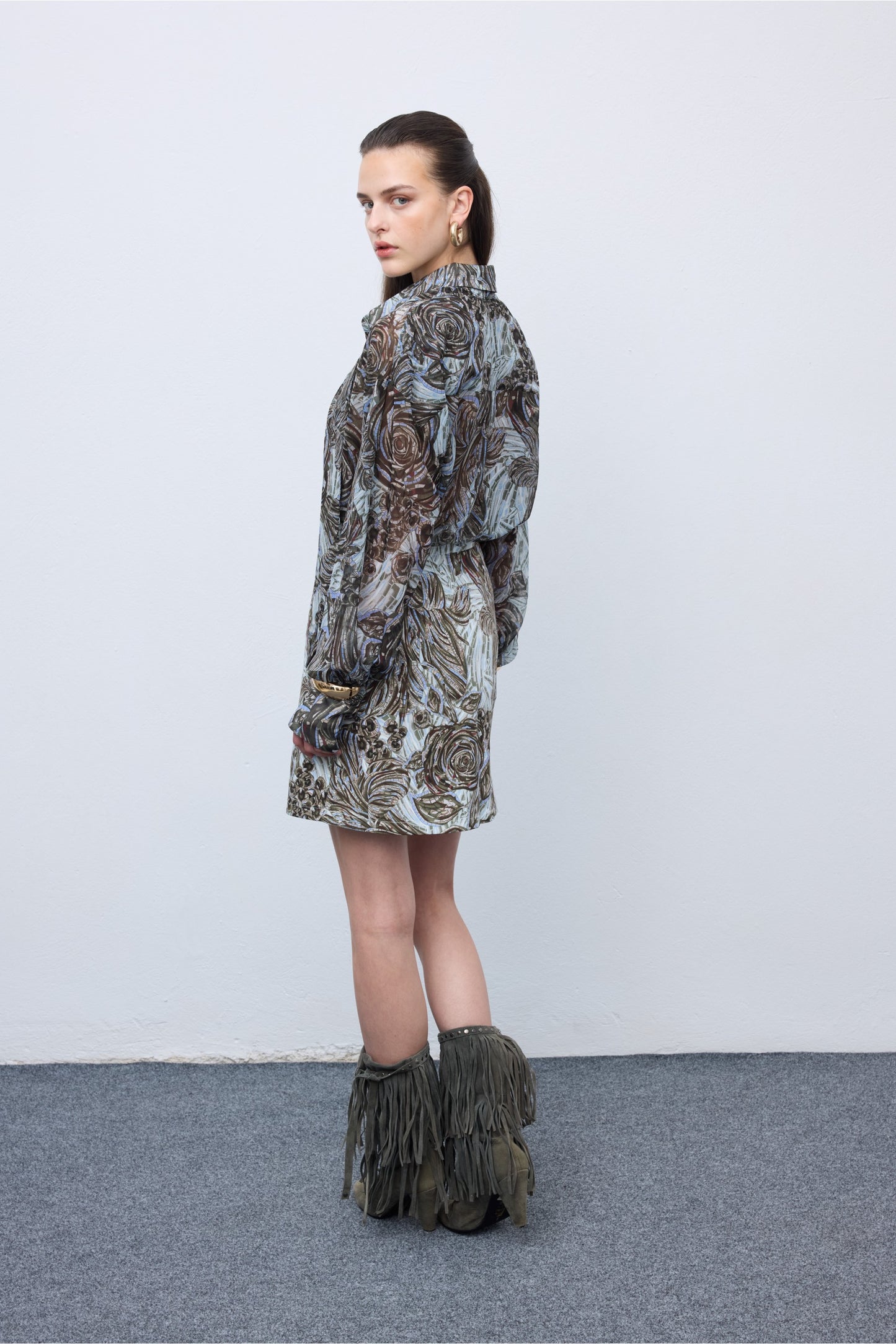 Mosaic Silver Anthesis Oversized Shirt