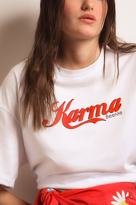 T-SHIRT KARMA (WHITE)