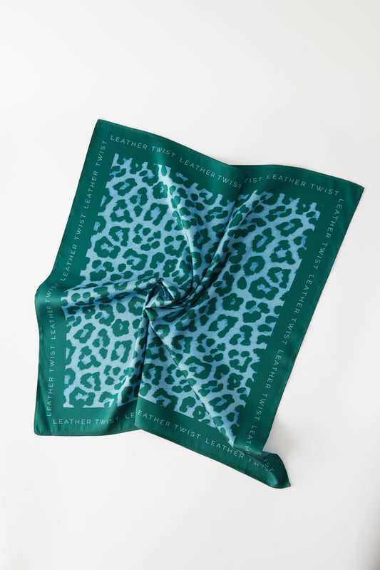 KIKA SCARF LEOPARD BLUE
