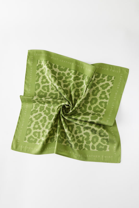KIKA SCARF LEOPARD LIME