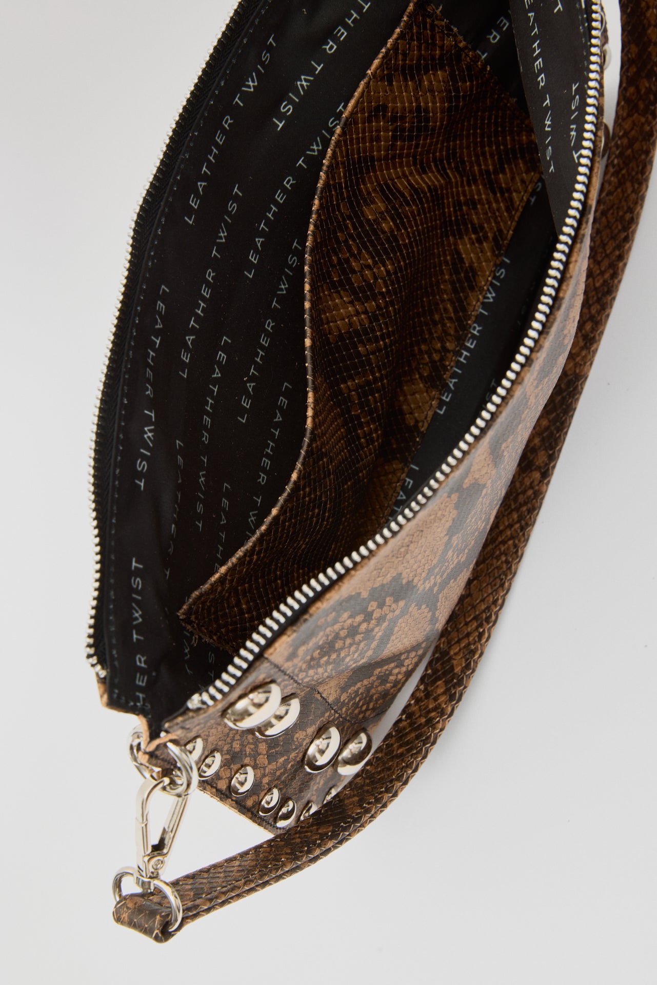 ECLIPSE ΔΕΡΜΑΤΙΝΗ ΤΣΑΝΤΑ ΩΜΟΥ ΜΕ ΤΡΟΥΚ SNAKE PRINT