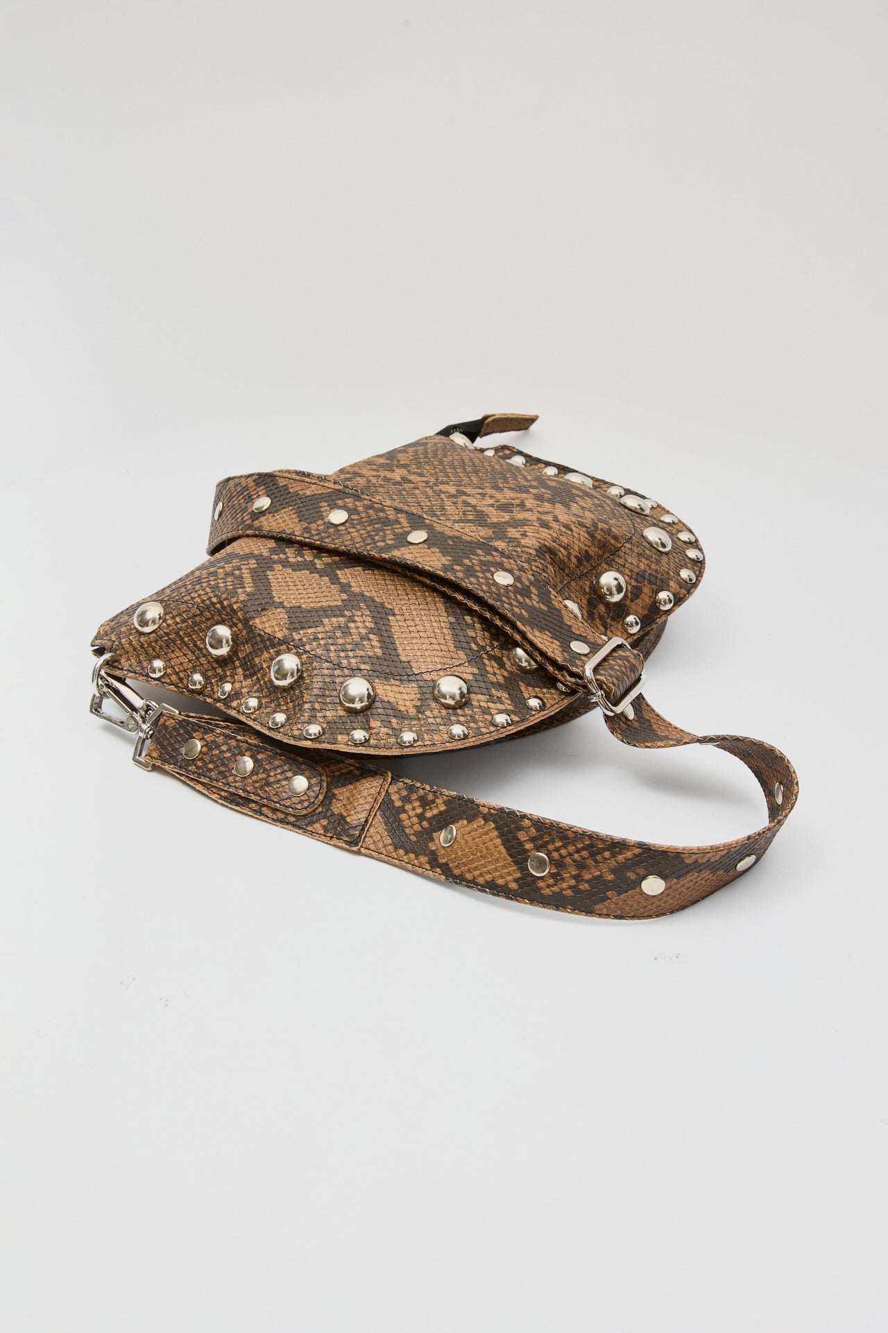 ECLIPSE ΔΕΡΜΑΤΙΝΗ ΤΣΑΝΤΑ ΩΜΟΥ ΜΕ ΤΡΟΥΚ SNAKE PRINT