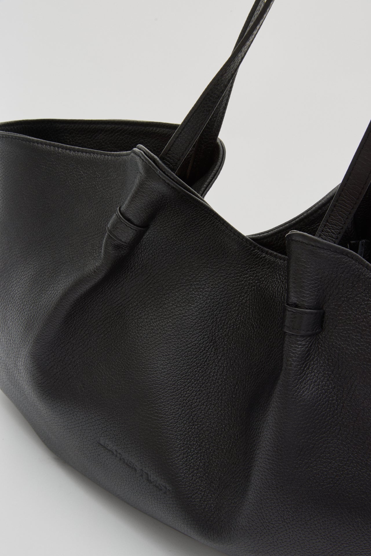 BLUSH ΔEΡΜΑΤΙΝΗ SHOPPER ΤΣΑΝΤΑ ΜΑΥΡΗ