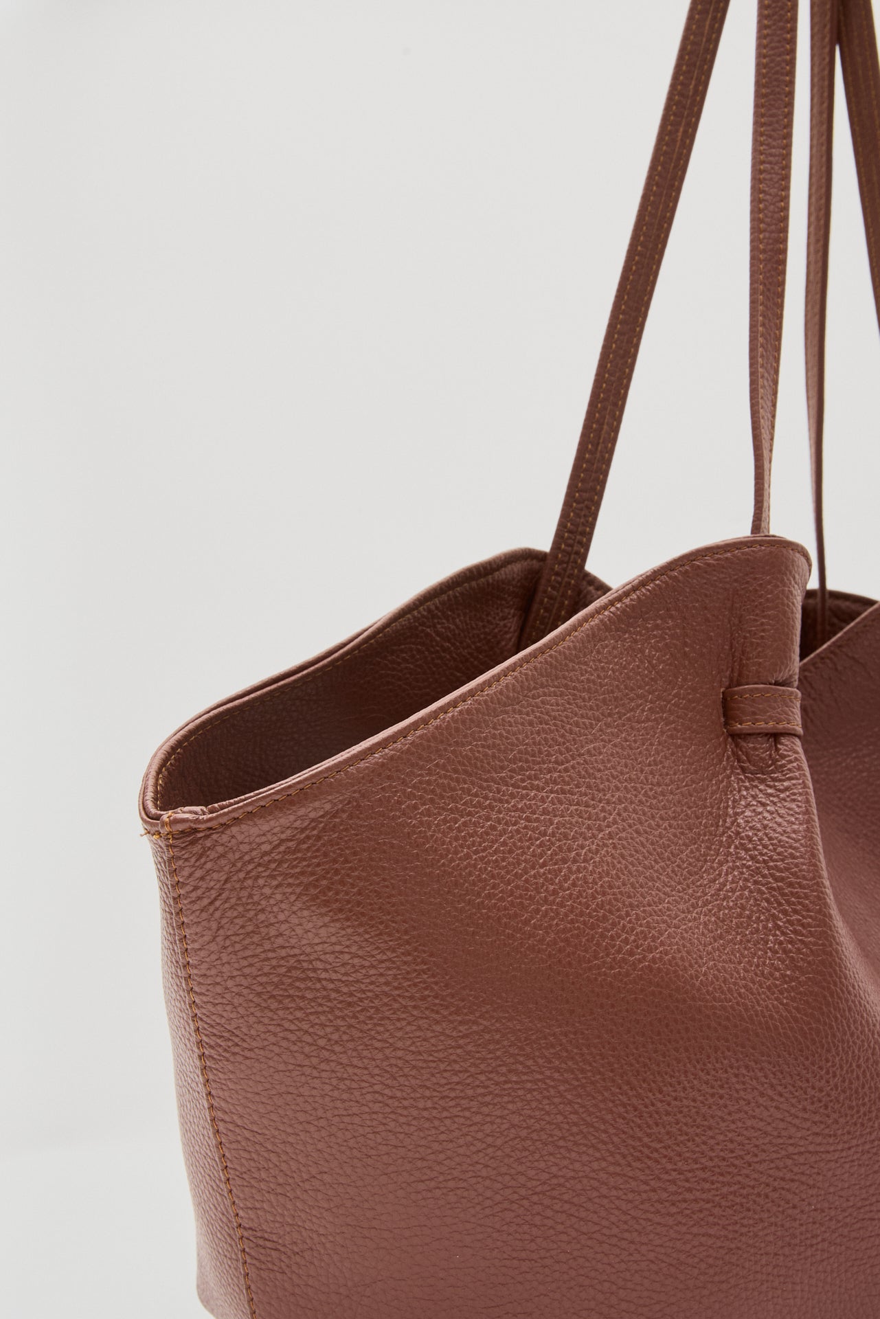 BLUSH ΔEΡΜΑΤΙΝΗ SHOPPER ΤΣΑΝΤΑ ΚΑΦΕ