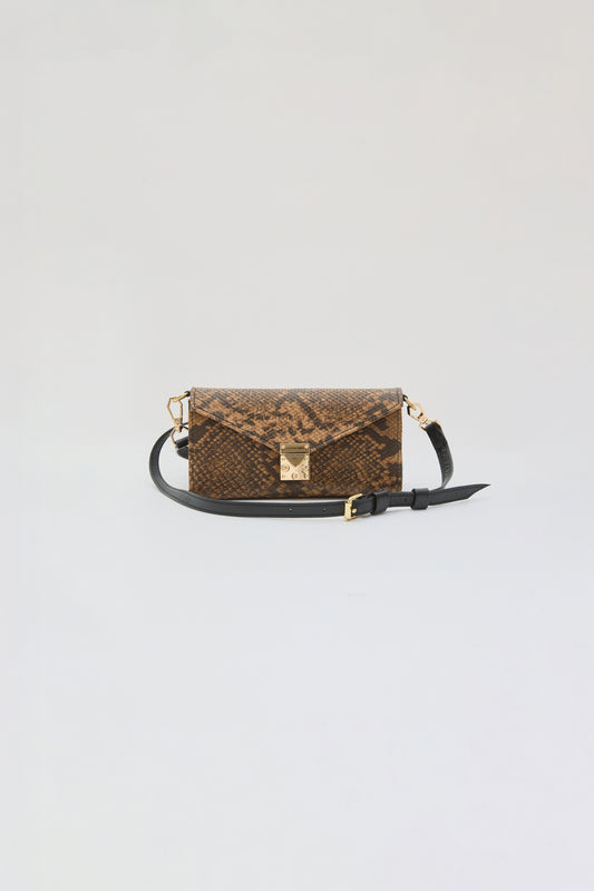 LOCKETTE ΤΣΑΝΤΑ ΧΙΑΣΤΙ SNAKE PRINT ΔΕΡΜΑ