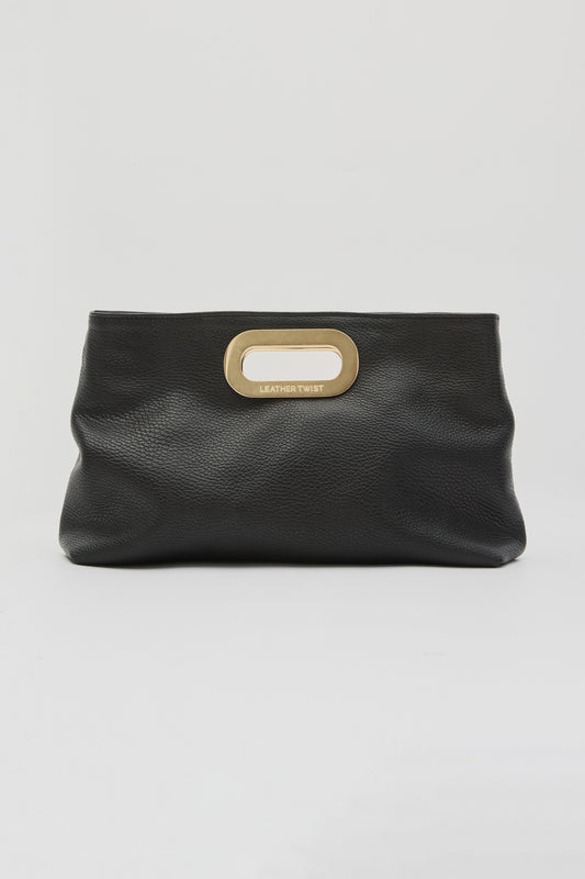 GOT HER ΔΕΡΜΑΤΙΝΗ CLUTCH ΤΣΑΝΤΑ ΜΑΥΡΗ