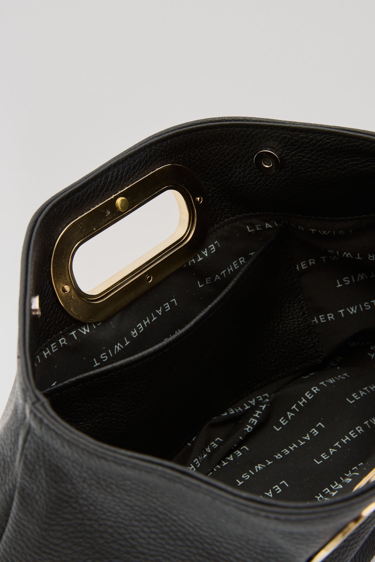 GOT HER ΔΕΡΜΑΤΙΝΗ CLUTCH ΤΣΑΝΤΑ ΜΑΥΡΗ