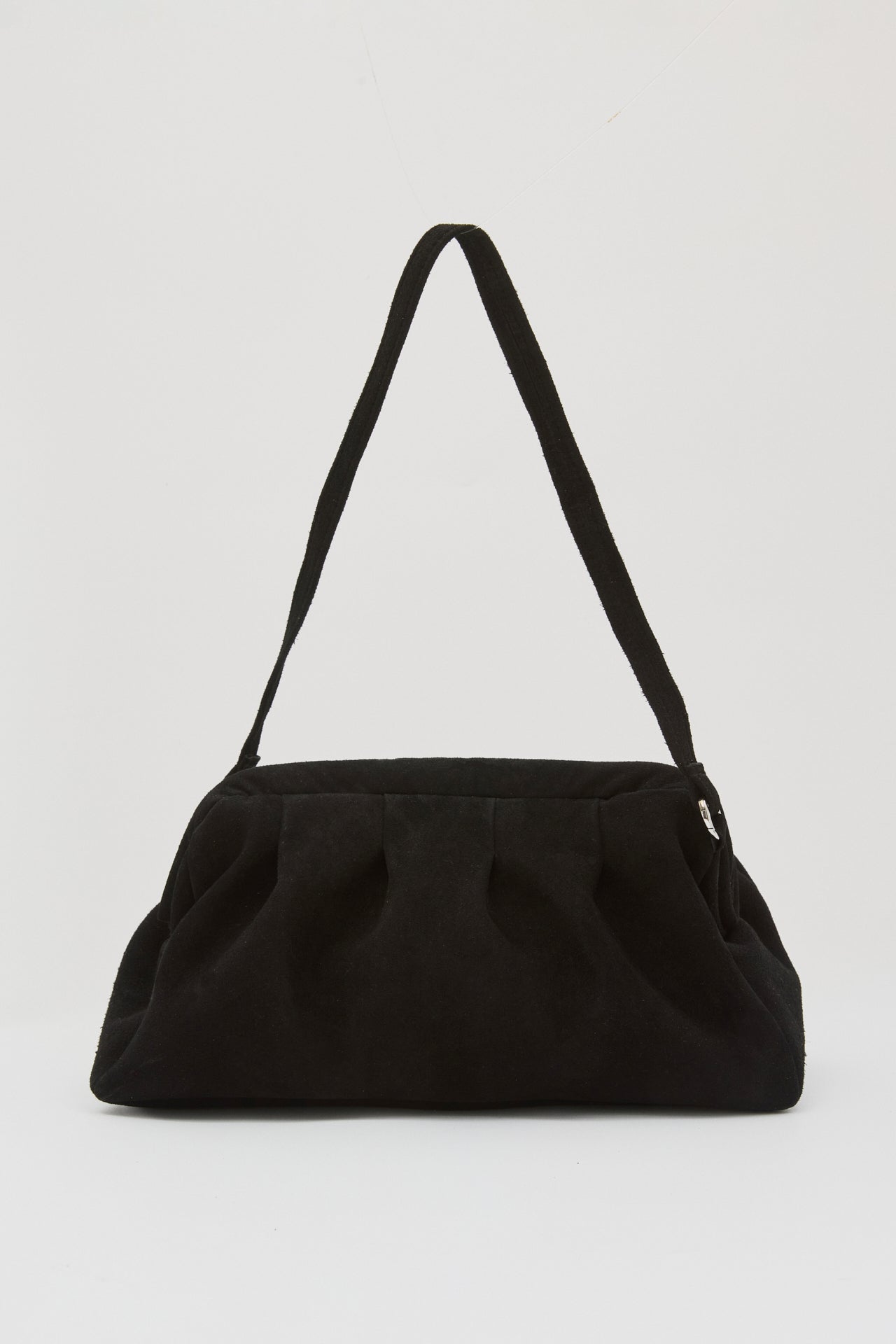 DIMI CLUTCH SUEDE ΤΣΑΝΤΑ ΜΑΥΡΗ