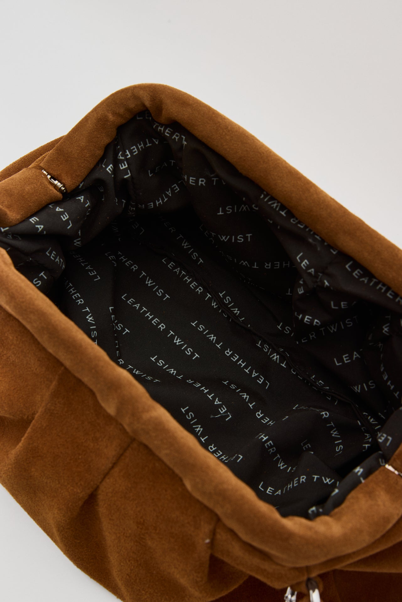 DIMI ΔΕΡΜΑΤΙΝΗ CLUTCH SUEDE ΤΣΑΝΤΑ ΤΑΜΠΑ