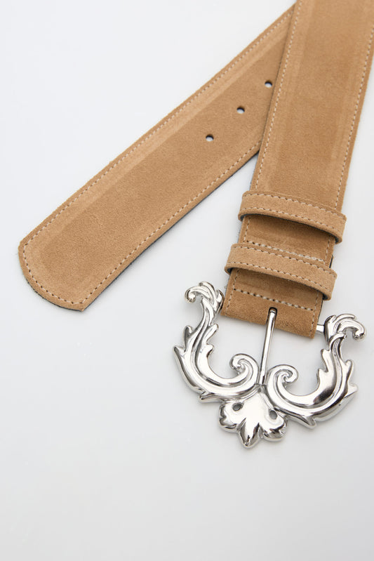 VICTORIAN GATE ΔΕΡΜΑΤΙΝΗ ΓΥΝΑΙΚΕΙΑ ΖΩΝΗ ΜΠΕΖ SUEDE
