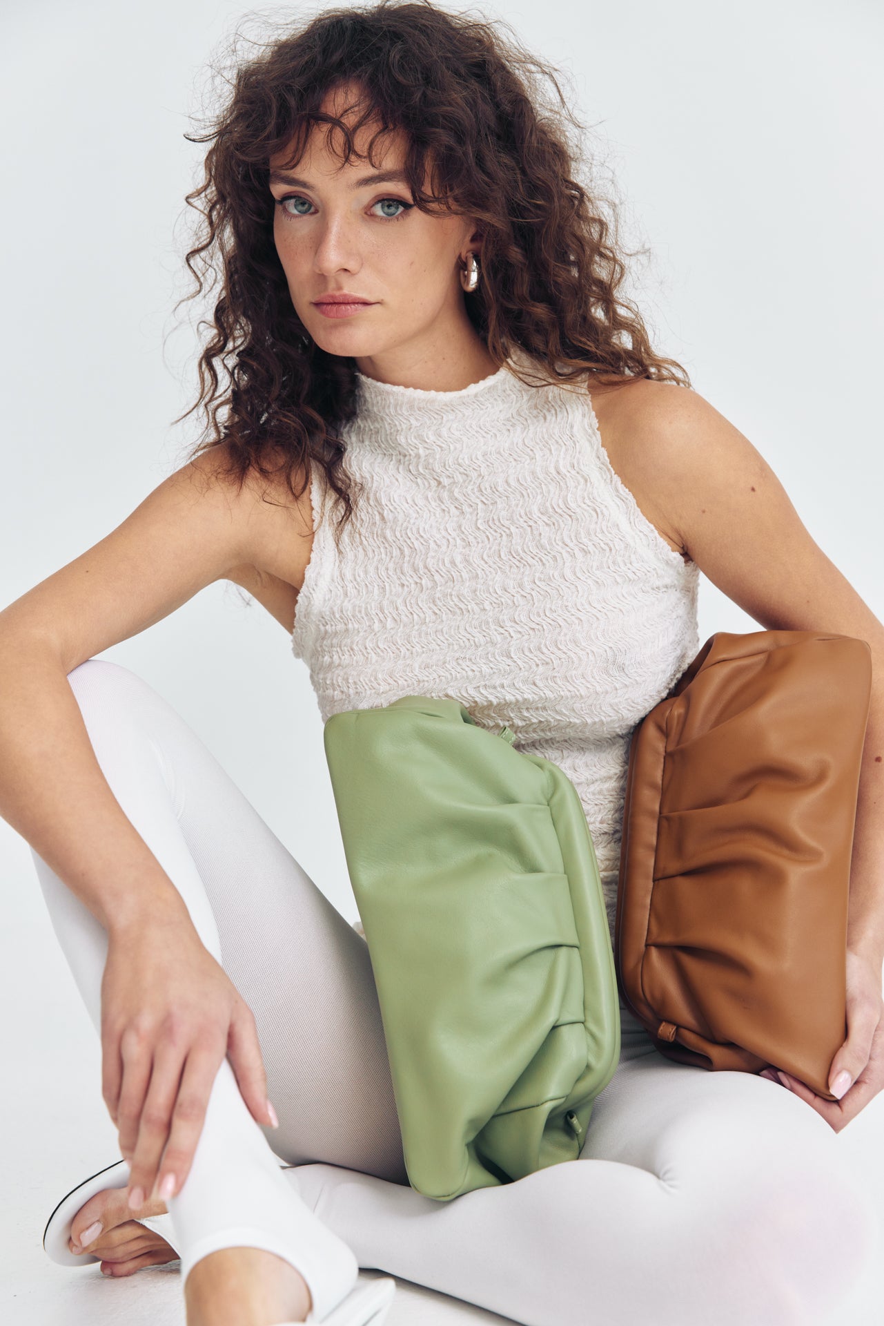 DIMI ΔΕΡΜΑΤΙΝΗ CLUTCH ΤΣΑΝΤΑ ΤΑΜΠΑ