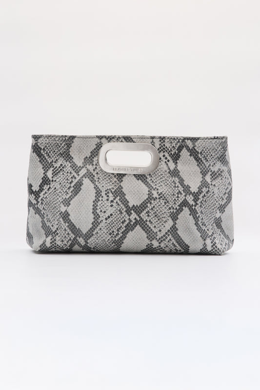 GOT HER ΔΕΡΜΑΤΙΝΗ CLUTCH ΤΣΑΝΤΑ ΦΙΔΙ ΛΕΥΚΟ