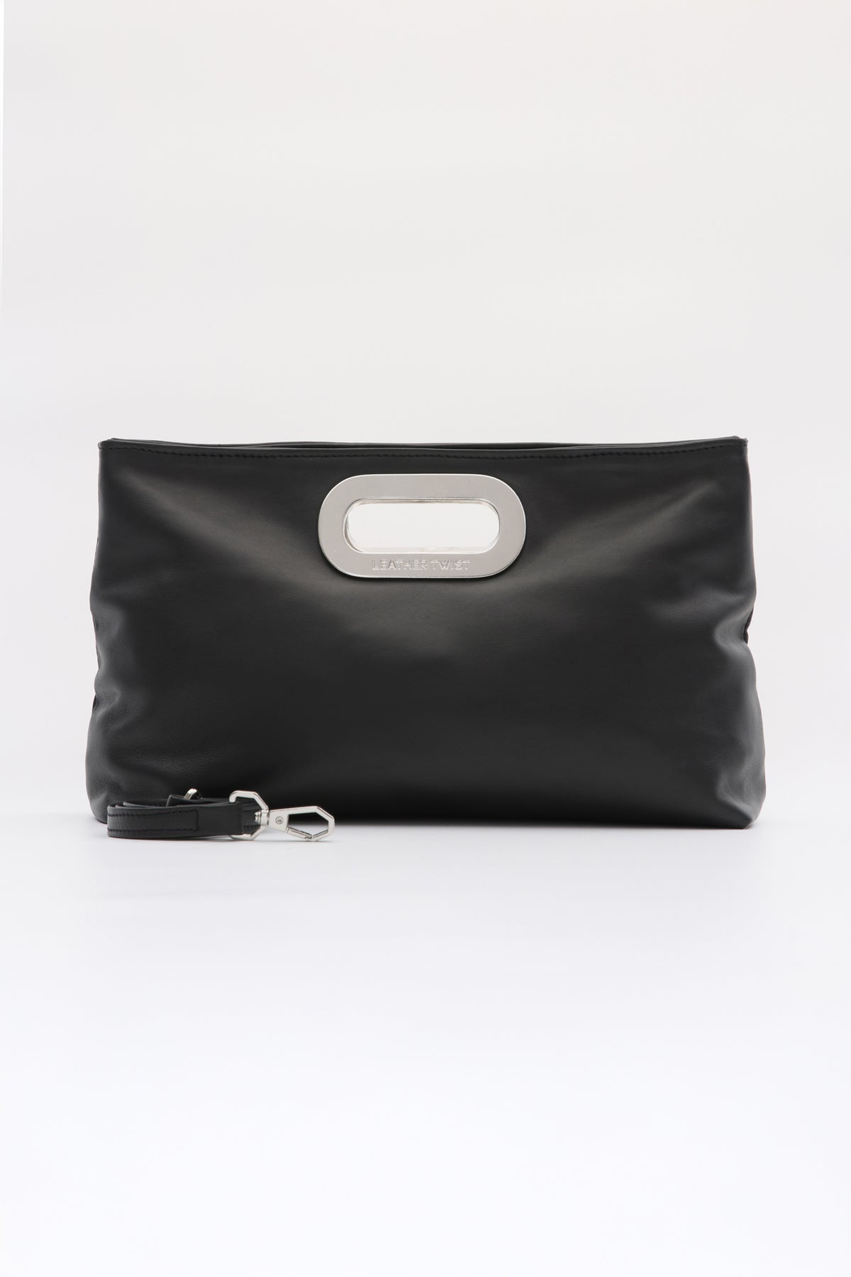 GOT HER ΔΕΡΜΑΤΙΝΗ CLUTCH ΤΣΑΝΤΑ ΜΑΥΡΗ