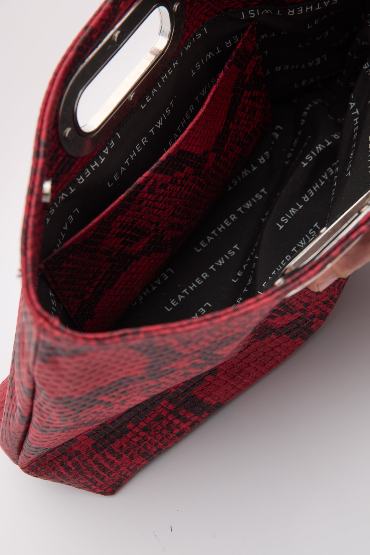 GOT HER ΔΕΡΜΑΤΙΝΗ CLUTCH ΦΙΔΙ ΚΟΚΚΙΝΟ