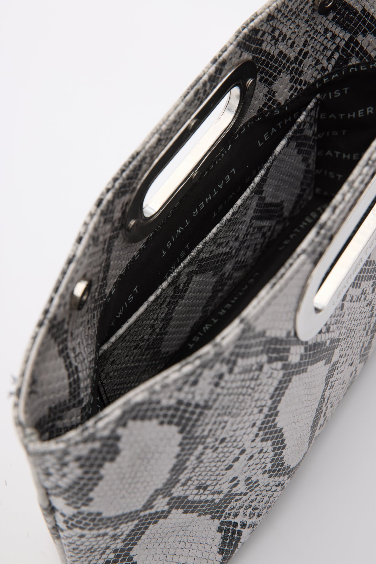 GOT HER ΔΕΡΜΑΤΙΝΗ CLUTCH ΤΣΑΝΤΑ ΦΙΔΙ ΛΕΥΚΟ