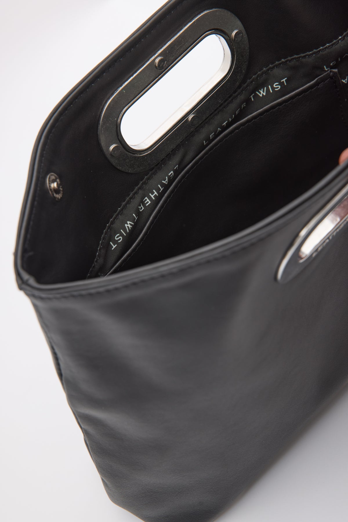 GOT HER ΔΕΡΜΑΤΙΝΗ CLUTCH ΤΣΑΝΤΑ ΜΑΥΡΗ