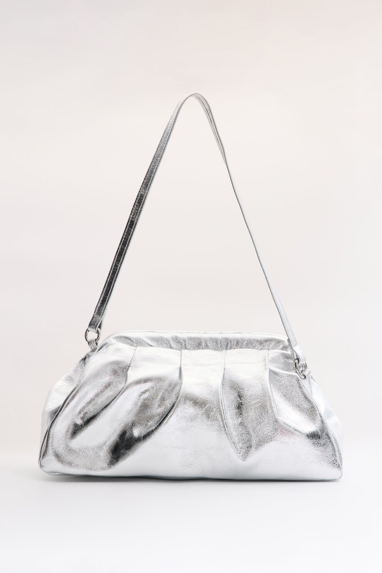 DIMI ΔΕΡΜΑΤΙΝΗ CLUTCH ΤΣΑΝΤΑ ΑΣΗΜΙ