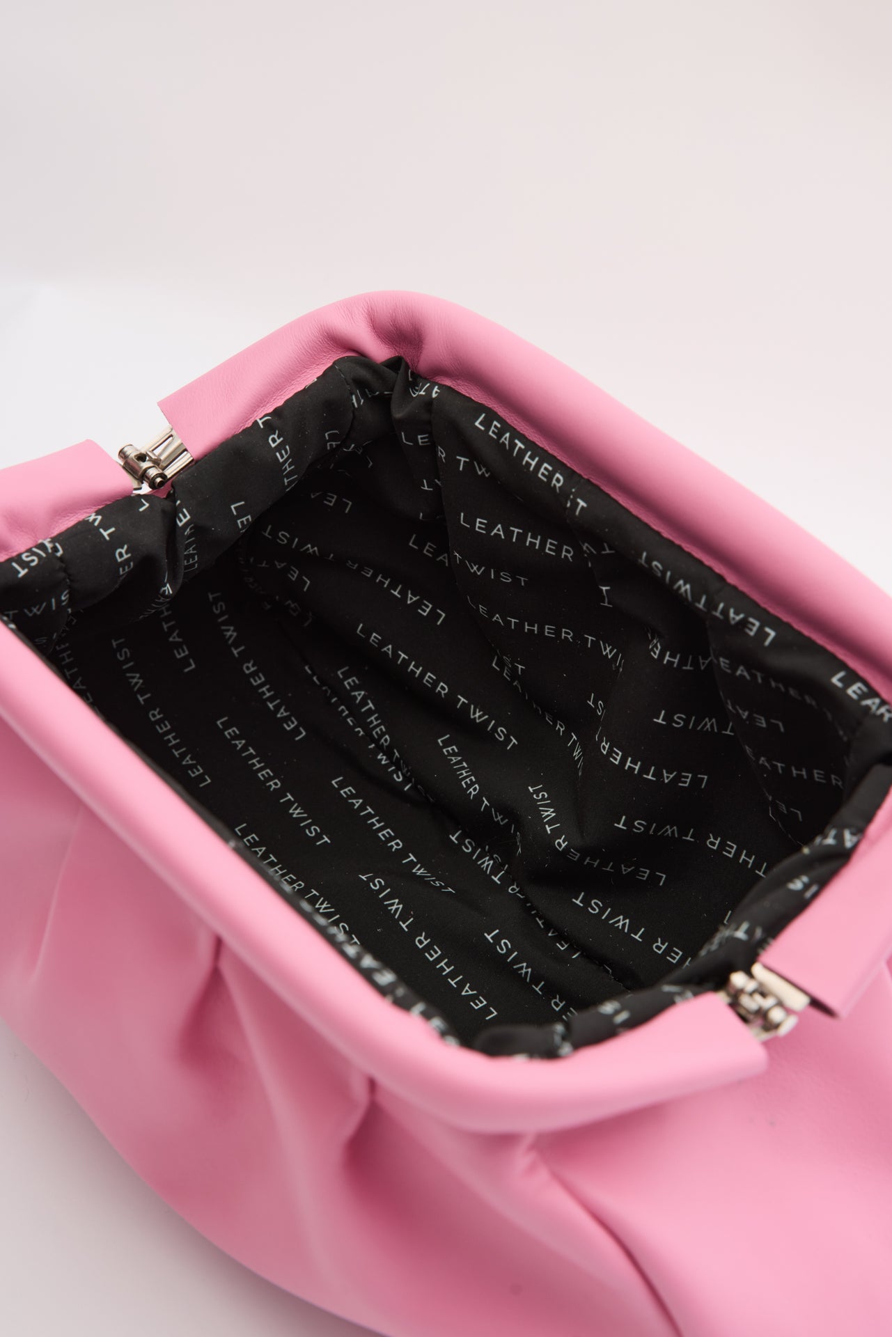 DIMI ΔΕΡΜΑΤΙΝΗ CLUTCH ΤΣΑΝΤΑ ΡΟΖ