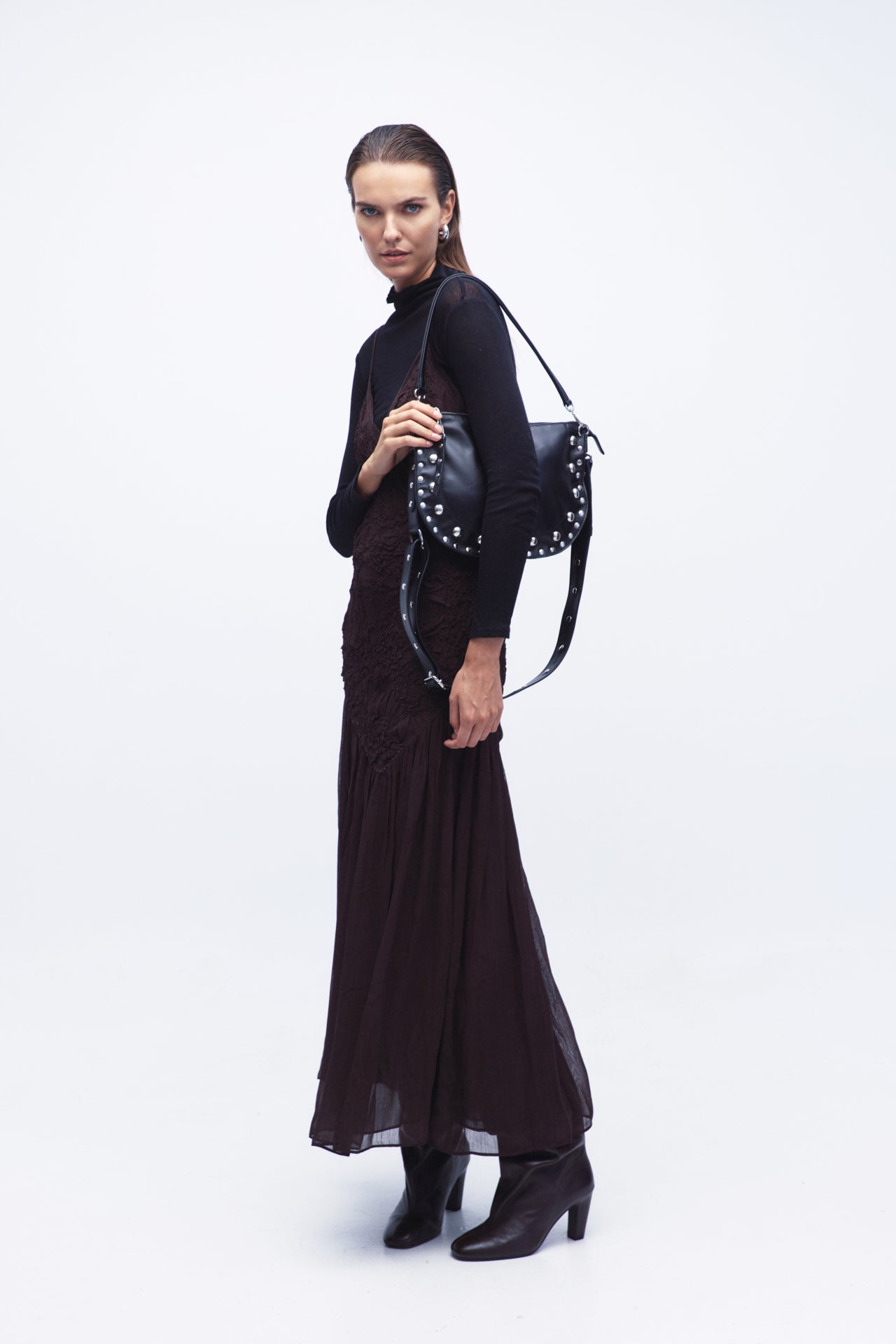 ECLIPSE ΔΕΡΜΑΤΙΝΗ ΤΣΑΝΤΑ ΩΜΟΥ ΜΕ ΤΡΟΥΚ ΜΑΥΡΗ