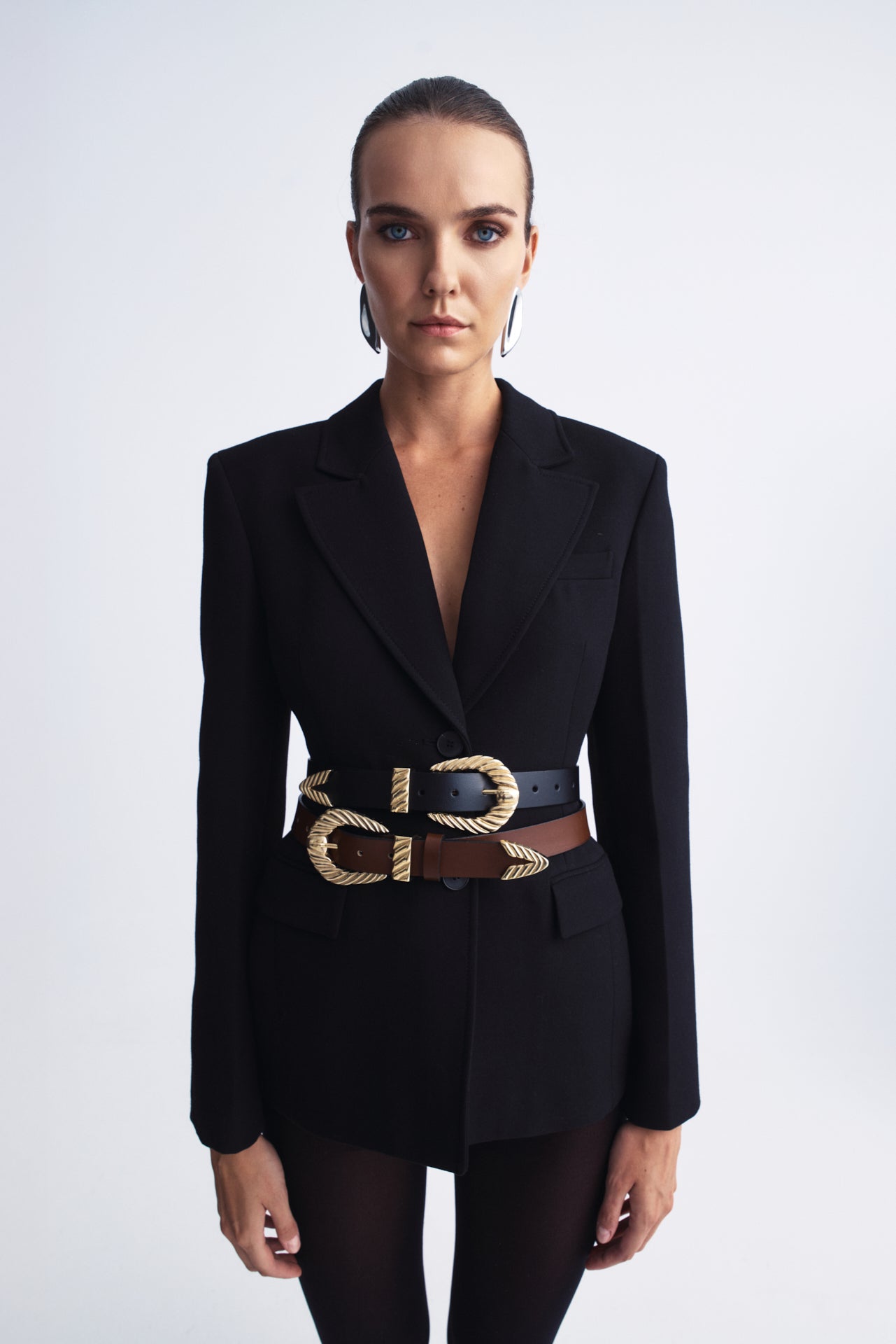 WOVEN FLOW ΔΕΡΜΑΤΙΝΗ ΓΥΝΑΙΚΕΙΑ ΖΩΝΗ ΚΑΦΕ