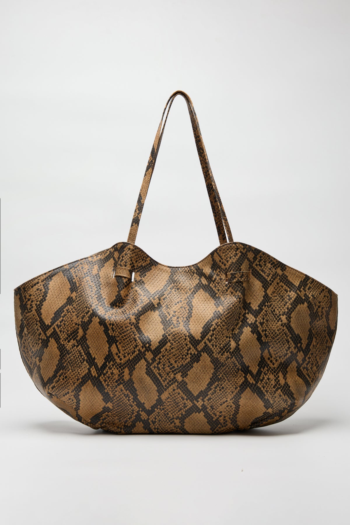 BLUSH ΔEΡΜΑΤΙΝΗ SHOPPER ΤΣΑΝΤΑ ΦΙΔΙ ΚΑΦΕ