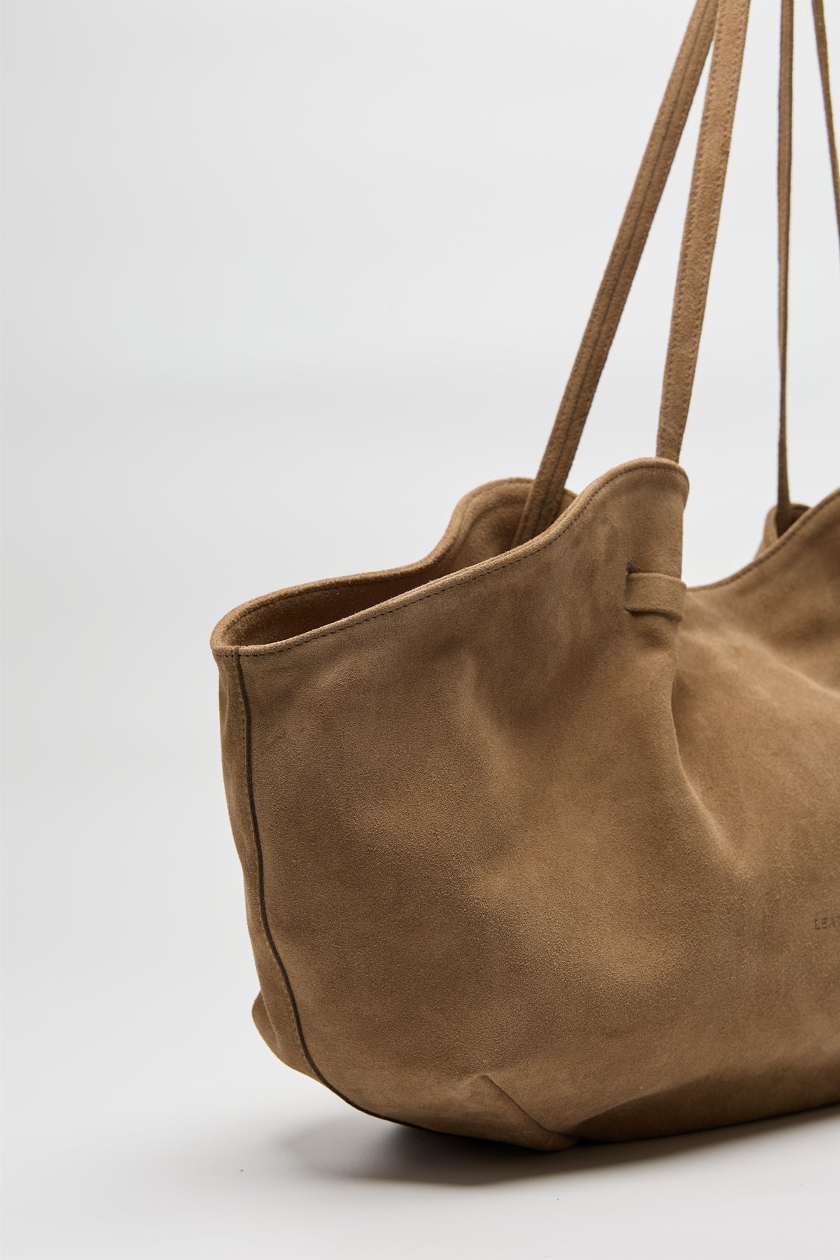 BLUSH ΔEΡΜΑΤΙΝΗ SHOPPER ΤΣΑΝΤΑ ΠΟΥΡΟ SUEDE