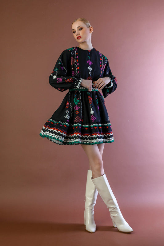MARGOT MINI DRESS - BLACK