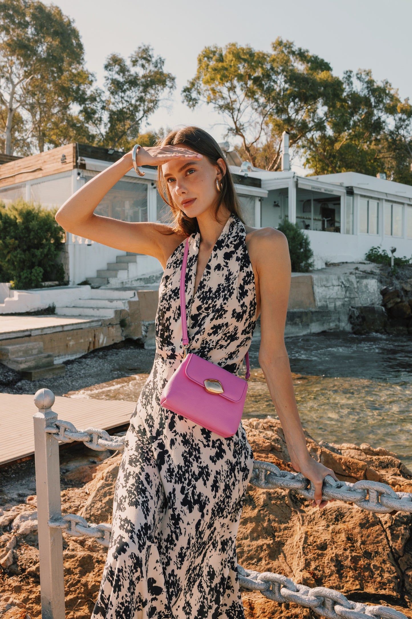 MAYA MINIBAG (Bubblegum dolaro genuine leather)
