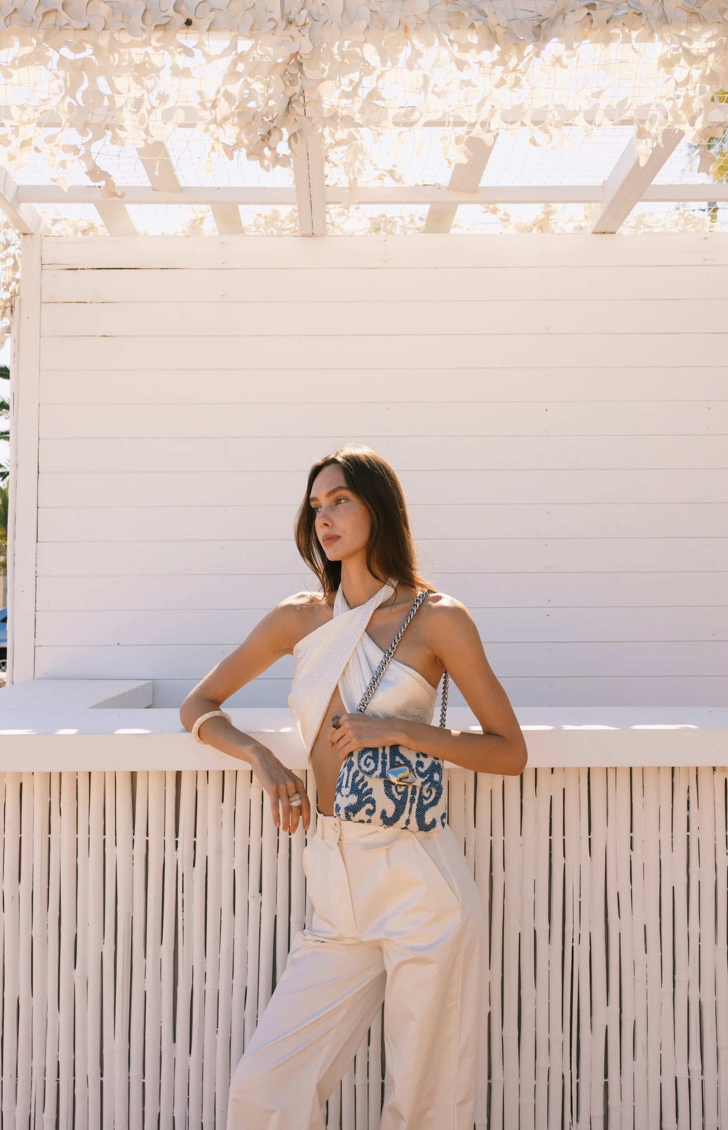 MAYA MINIBAG (blue boho fabric)
