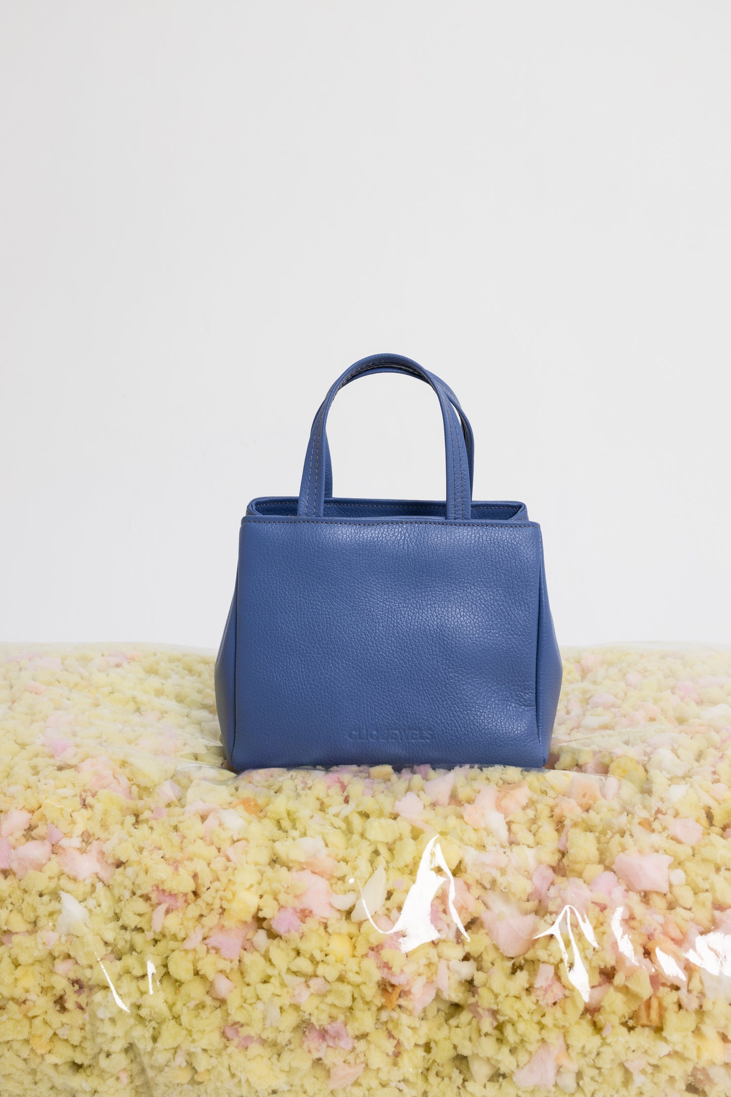 GRACE MINITOTE (federal blue dolaro genuine leather)