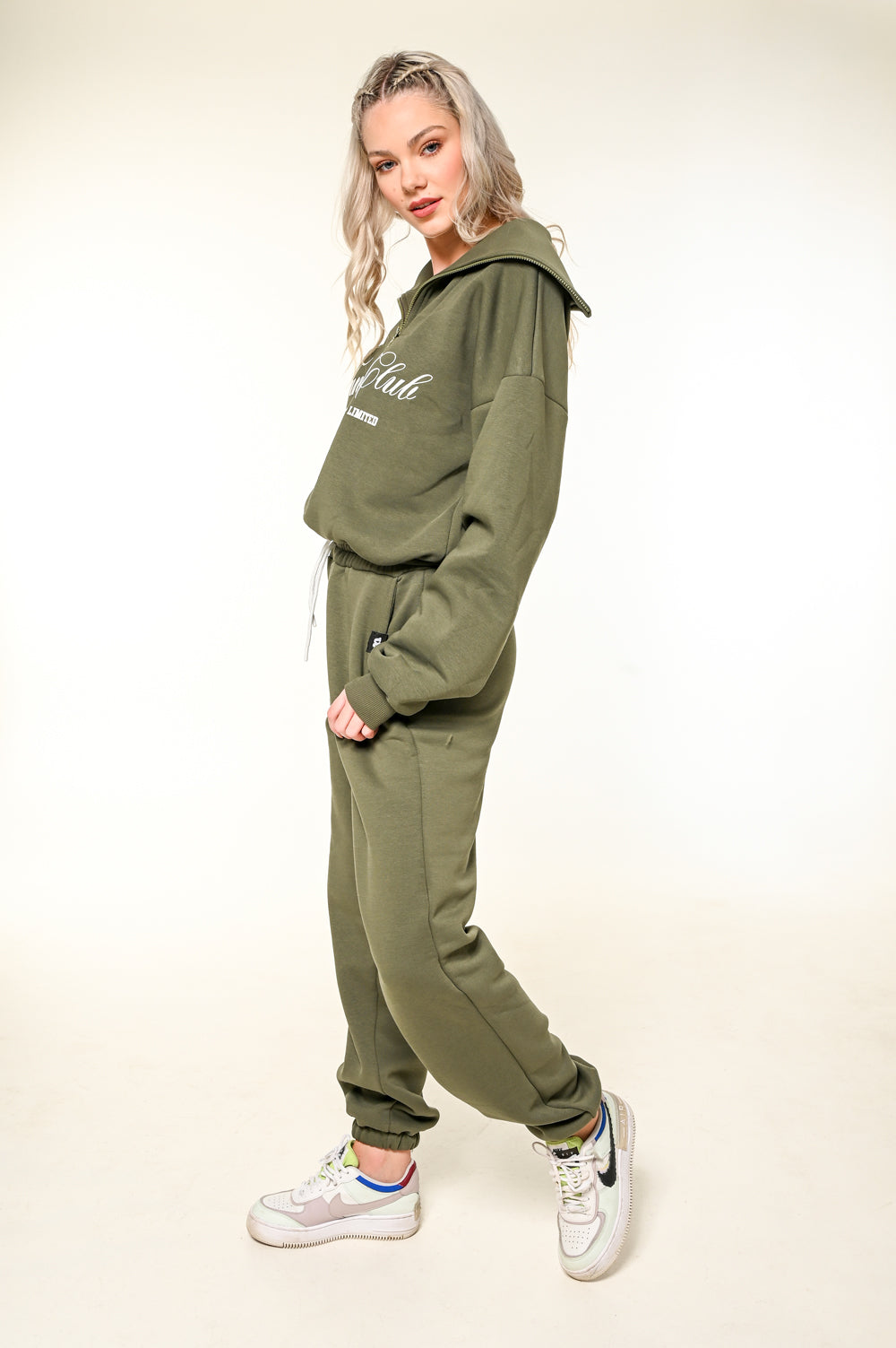 Tennis Hoodie Set Khaki