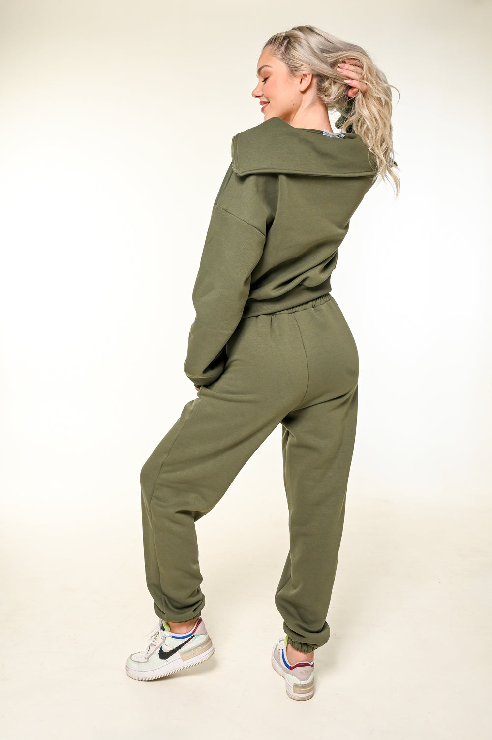Tennis Hoodie Set Khaki