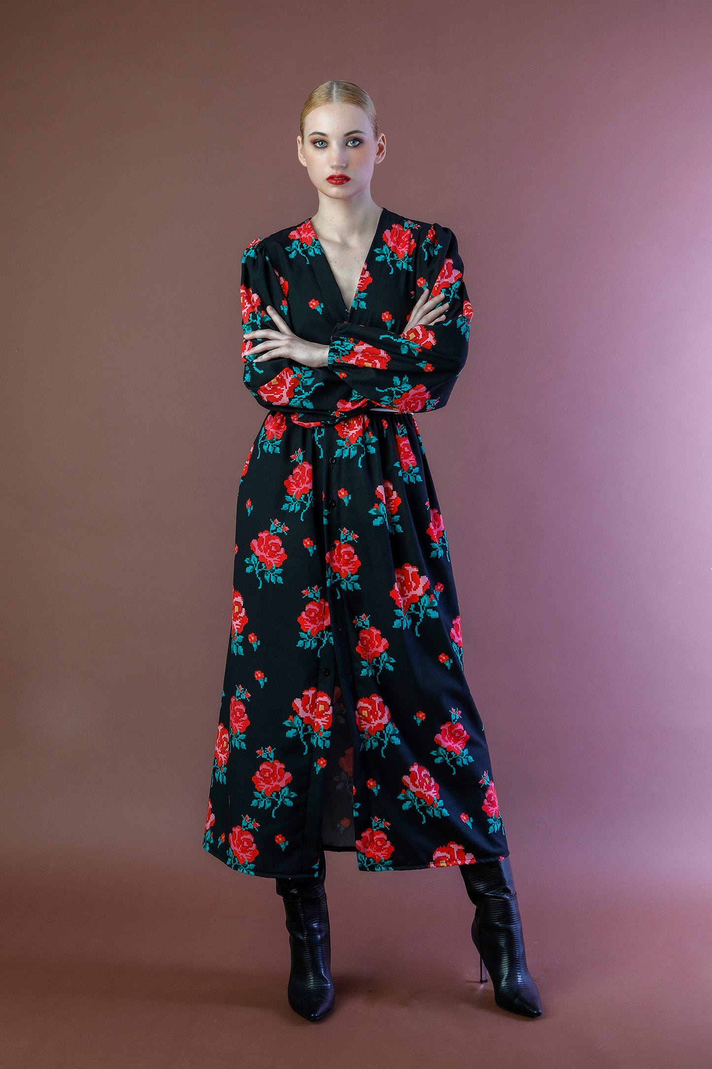 Olivia Dress - Roses