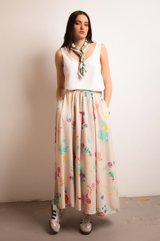 PEARL SKIRT (IVORY)