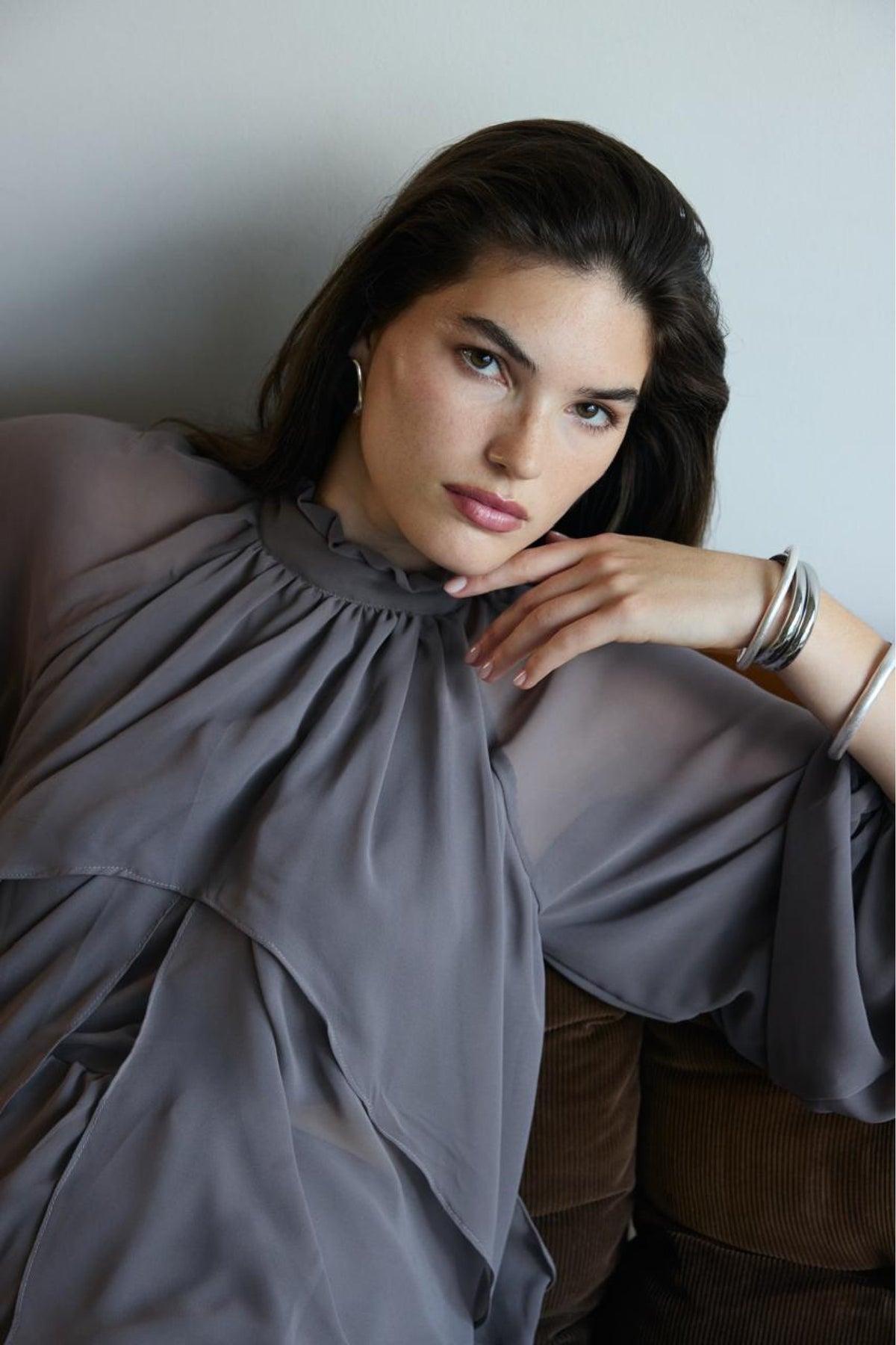 MELANIE PLAYSUIT GREY
