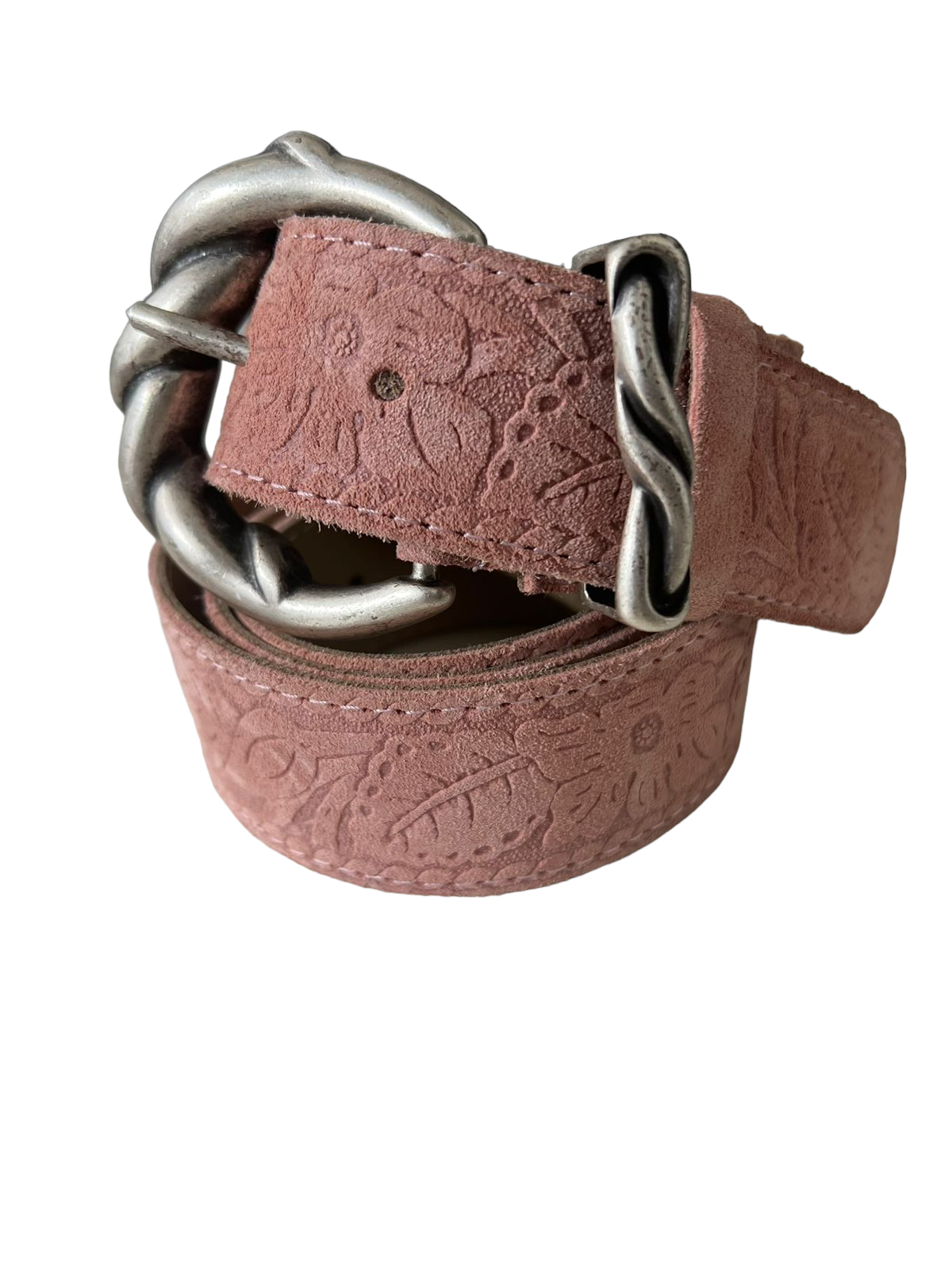 Pink Castor Leather Belt