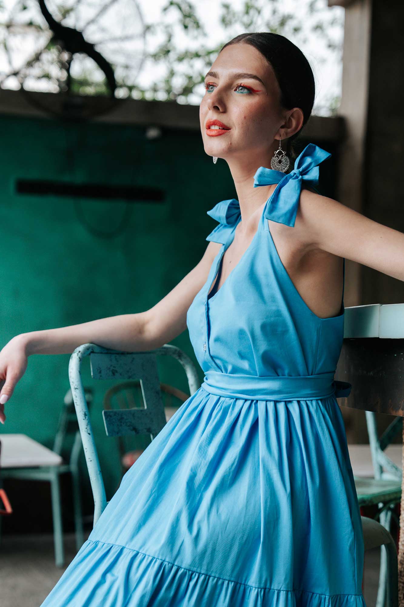 POSITANO DRESS (BLUE)