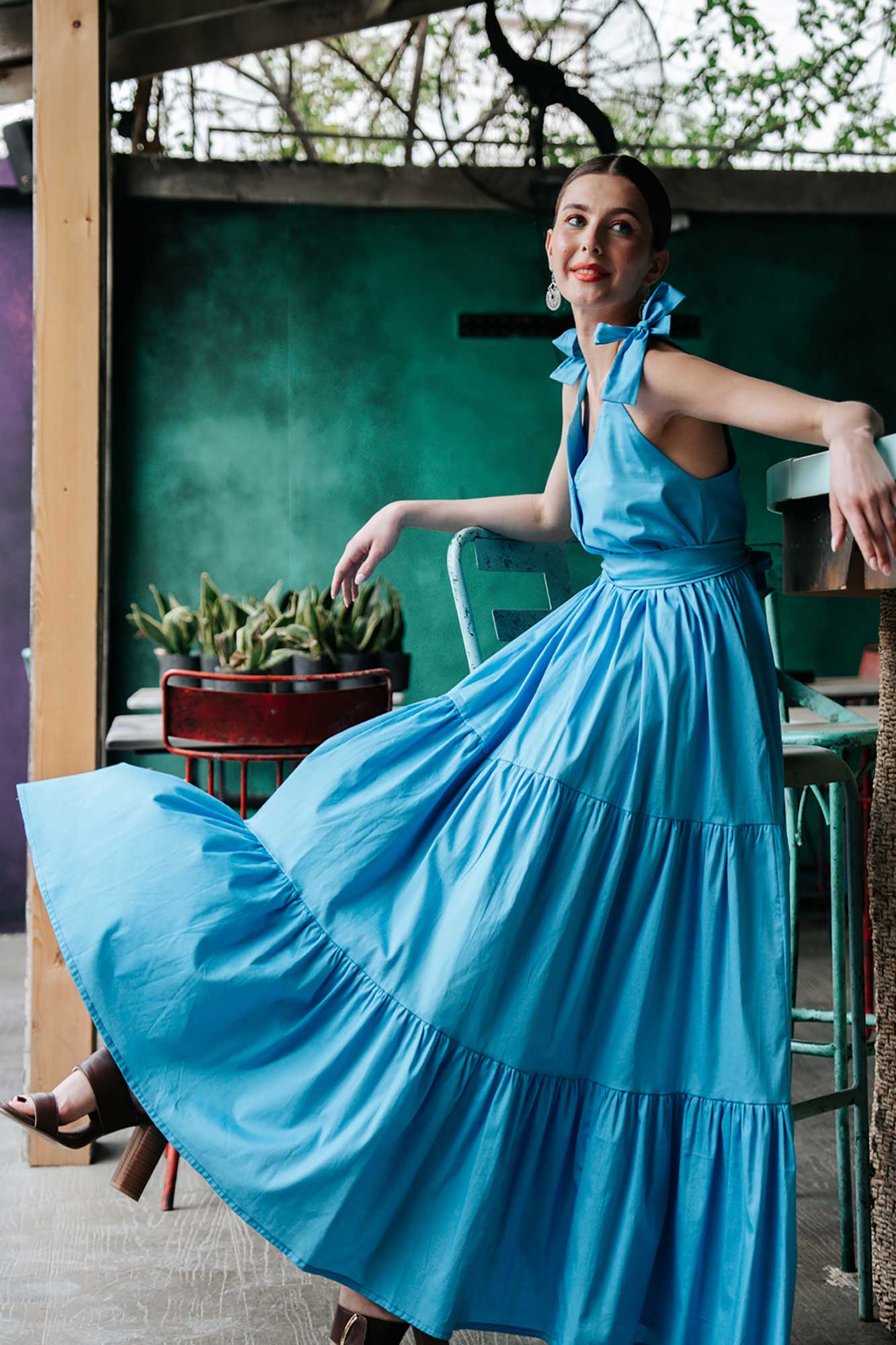 POSITANO DRESS (BLUE)