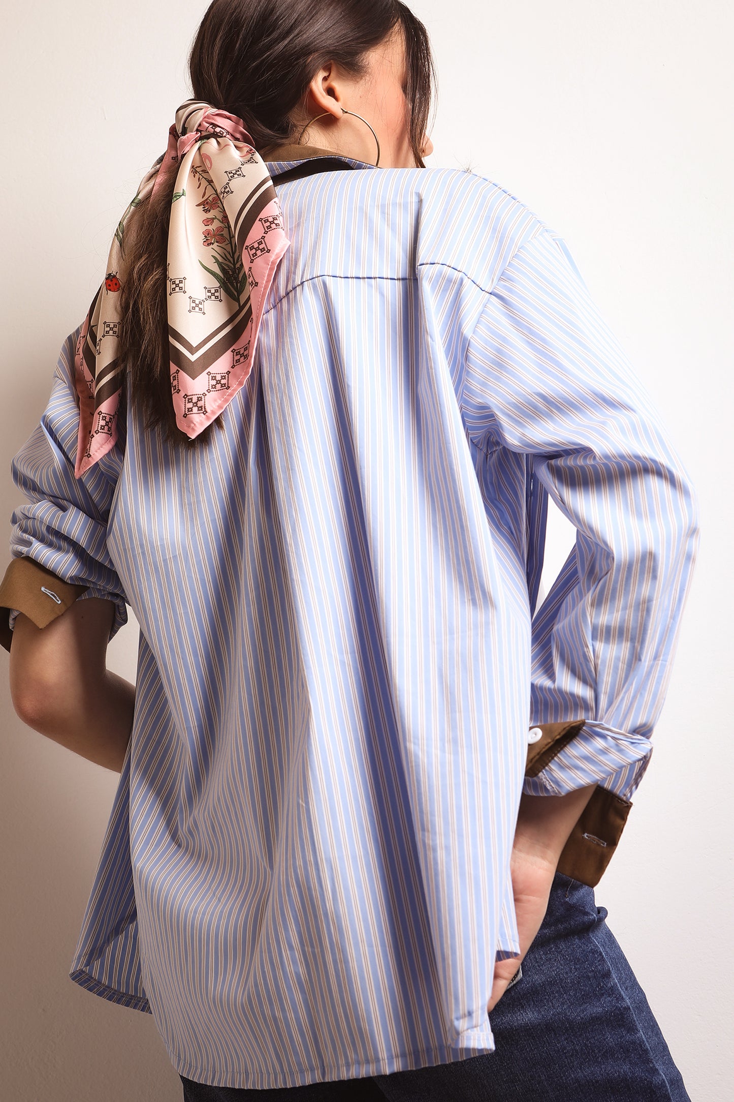 SKY SHIRT (beige lines)