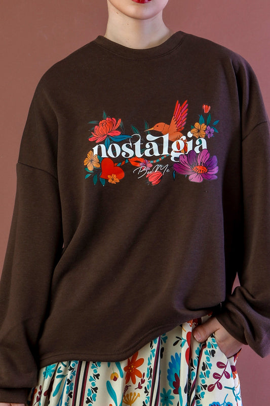 PURE ROMANCE SWEATSHIRT BROWN