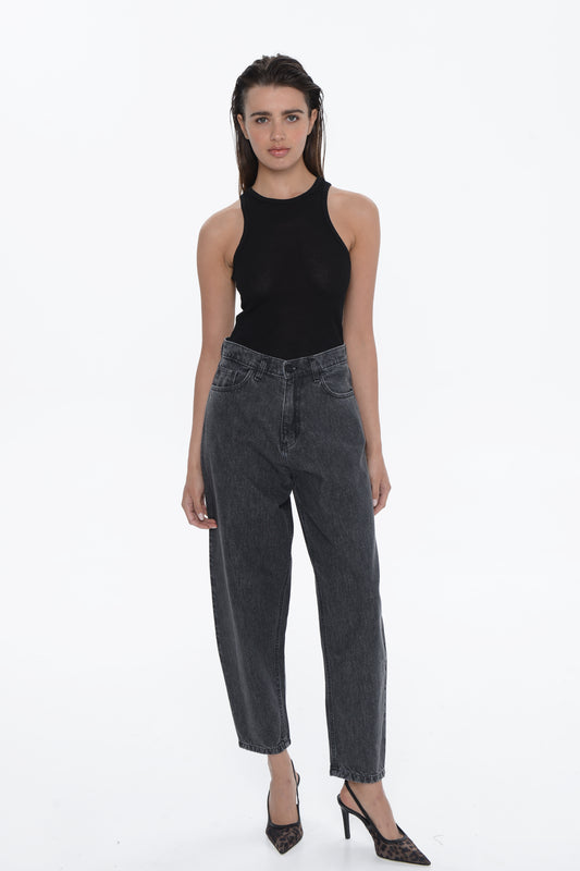 Lima Slouchy Stone Black