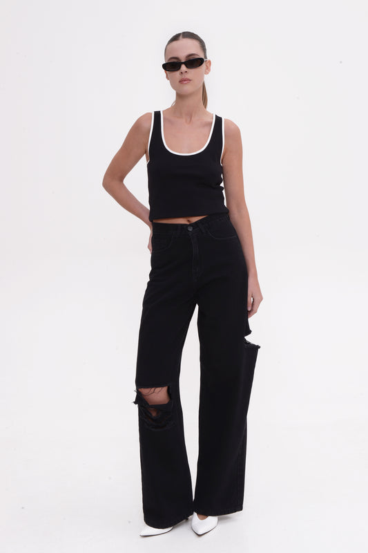 Emma Wide Leg Black