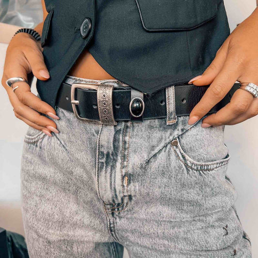 Black Leather Belt