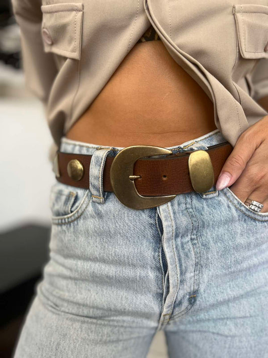 Brown Leather Belt