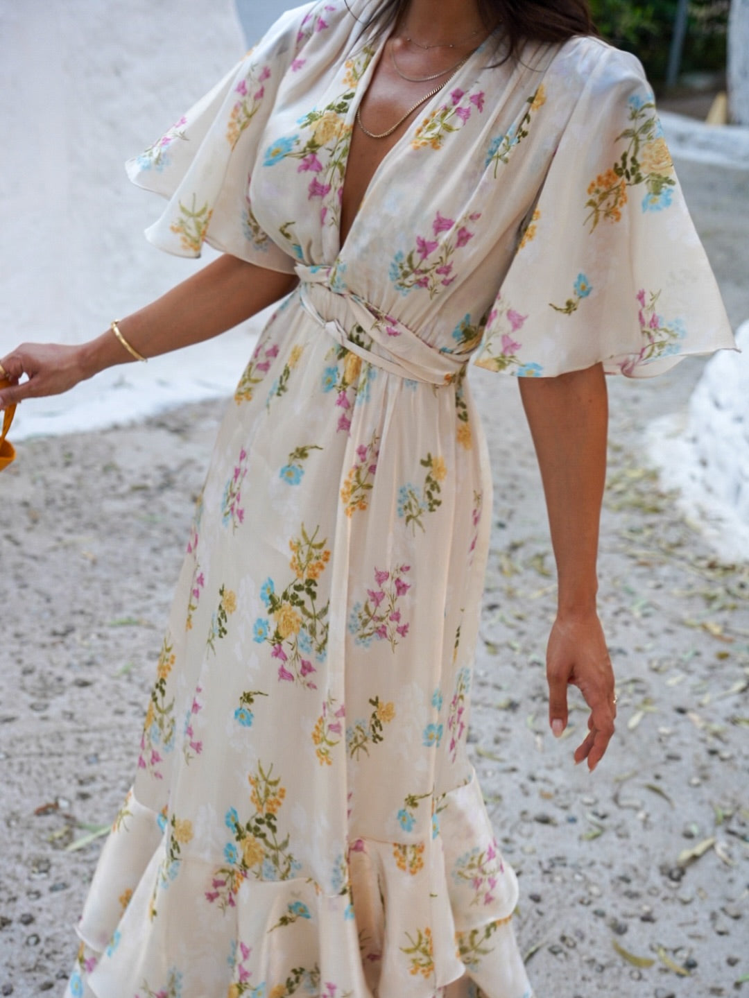 BUTTER BLOSSOM LONG DRESS